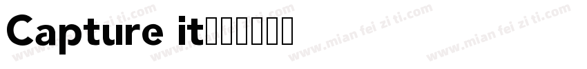 Capture it字体转换